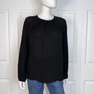 JUDITH & CHARLES black silk women's blouse small